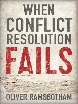 cover image of When Conflict Resolution Fails